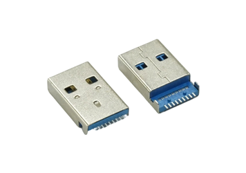 USB3.0 AM 沉板1.9SMT 带柱 